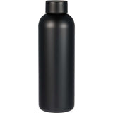 Cleave Recycled Stainless Steel Bottle 25oz — Black (BK) — blank front view — 7