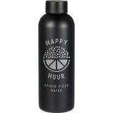 Cleave Recycled Stainless Steel Bottle 25oz — Black (BK) — decorated front view — 5