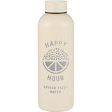 Cleave Recycled Stainless Steel Bottle 25oz — Cream (CR) — decorated front view — 13