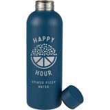 Cleave Recycled Stainless Steel Bottle 25oz — OceanBL(OBL) — decorated front view — 2