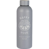 Cleave Recycled Stainless Steel Bottle 25oz — Stone (ST) — decorated front view — 9