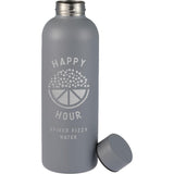 Cleave Recycled Stainless Steel Bottle 25oz — Stone (ST) — decorated front view — 8