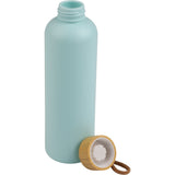 Tania Recycled Bottle w/ FSC® 100% Bamboo Lid 26oz — Blue Agave — blank front view — 39