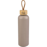Tania Recycled Bottle w/ FSC® 100% Bamboo Lid 26oz — Mocha — blank back view — 7