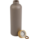 Tania Recycled Bottle w/ FSC® 100% Bamboo Lid 26oz — Mocha — blank front view — 3