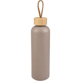 Tania Recycled Bottle w/ FSC® 100% Bamboo Lid 26oz — Mocha — blank front view — 4
