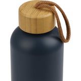 Tania Recycled Bottle w/ FSC® 100% Bamboo Lid 26oz — Nightfall Blue — blank detail view — 35