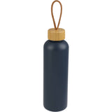 Tania Recycled Bottle w/ FSC® 100% Bamboo Lid 26oz — Nightfall Blue — blank front view — 34