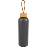 Tania Recycled Bottle w/ FSC® 100% Bamboo Lid 26oz — Stone (ST) — blank front view — 22