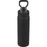 Canyon Recycled Stainless Steel Bottle 30oz — Black (BK) — blank front view — 35