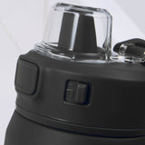 Canyon Recycled Stainless Steel Bottle 30oz — Black (BK) — blank detail view — 33