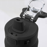 Canyon Recycled Stainless Steel Bottle 30oz — Black (BK) — blank detail view — 31