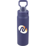 Canyon Recycled Stainless Steel Bottle 30oz — Future Dusk — decorated front view — 22