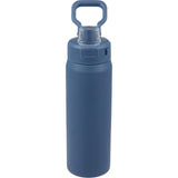 Canyon Recycled Stainless Steel Bottle 30oz — Nightfall Blue — blank front view — 18