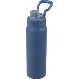 Canyon Recycled Stainless Steel Bottle 30oz — Nightfall Blue — blank front view — 19