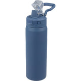 Canyon Recycled Stainless Steel Bottle 30oz — Nightfall Blue — blank front view — 17