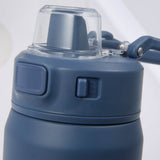 Canyon Recycled Stainless Steel Bottle 30oz — Nightfall Blue — blank detail view — 15