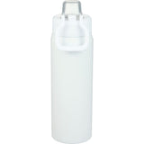 Canyon Recycled Stainless Steel Bottle 30oz — White (WH) — blank back view — 10