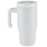 Peak Recycled Insulated Sip Or Swig Mug 24 oz — White (WH) — blank back view — 12
