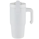 Peak Recycled Insulated Sip Or Swig Mug 24 oz — White (WH) — blank front view — 8