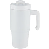 Peak Recycled Insulated Sip Or Swig Mug 24 oz — White (WH) — blank front view — 7