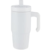 Peak Recycled Insulated Sip Or Swig Mug 24 oz — White (WH) — blank front view — 6