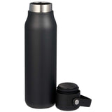 Explorer Threadless Recycled Stainless Bottle 25oz — Black (BK) — blank front view — 8