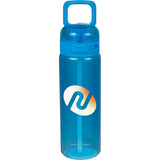 Era Recycled Plastic Bottle 27oz — Process Blue (PBL) — decorated front view — 2