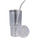 Mia Recycled Acrylic Tumbler 24oz — Clear (CL) — blank product view — 12