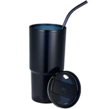 Mia Recycled Acrylic Tumbler 24oz — Navy (NY) — blank product view — 9