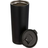 Leeston Copper Vacuum Insulated Tumbler 24 oz — Black (BK) — blank left angle — 15