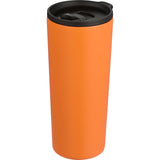 Leeston Copper Vacuum Insulated Tumbler 24 oz — Orange (OR) — blank front view — 9