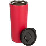 Leeston Copper Vacuum Insulated Tumbler 24 oz — Red (RD) — blank left angle — 23