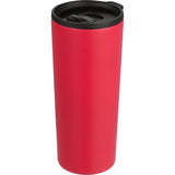 Leeston Copper Vacuum Insulated Tumbler 24 oz — Red (RD) — blank front view — 21