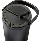 Trinity 30 oz Recycled Leakproof Straw Tumbler — Black (BK) — blank detail view — 26