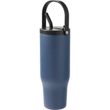 Trinity 30 oz Recycled Leakproof Straw Tumbler — Navy (NY) — blank left angle — 20