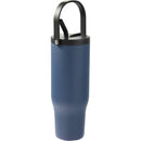 Trinity 30 oz Recycled Leakproof Straw Tumbler — Navy (NY) — blank right angle