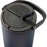 Trinity 30 oz Recycled Leakproof Straw Tumbler — Navy (NY) — blank detail view — 16