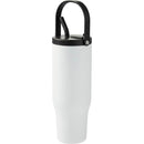 Trinity 30 oz Recycled Leakproof Straw Tumbler — White (WH) — blank left angle