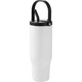 Trinity 30 oz Recycled Leakproof Straw Tumbler — White (WH) — blank left angle — 10