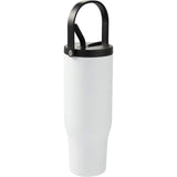 Trinity 30 oz Recycled Leakproof Straw Tumbler — White (WH) — blank right angle — 8