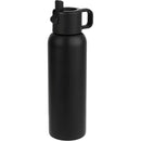 Clio Eco-Friendly Straw Lid Vacuum Bottle 22 oz — Black (BK) — blank right angle