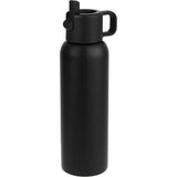 Clio Eco-Friendly Straw Lid Vacuum Bottle 22 oz — Black (BK) — blank right angle — 32