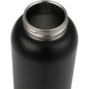 Clio Eco-Friendly Straw Lid Vacuum Bottle 22 oz — Black (BK) — blank detail view