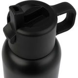 Clio Eco-Friendly Straw Lid Vacuum Bottle 22 oz — Black (BK) — blank detail view — 29