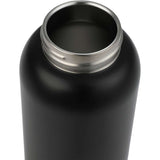 Clio Eco-Friendly Straw Lid Vacuum Bottle 22 oz — Black (BK) — blank detail view — 30