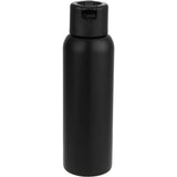 Clio Eco-Friendly Straw Lid Vacuum Bottle 22 oz — Black (BK) — blank front view — 28