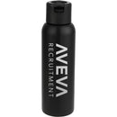 Clio Eco-Friendly Straw Lid Vacuum Bottle 22 oz — Black (BK) — decorated front view
