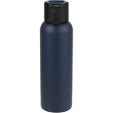 Clio Eco-Friendly Straw Lid Vacuum Bottle 22 oz — Navy (NY) — blank back view — 15