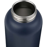Clio Eco-Friendly Straw Lid Vacuum Bottle 22 oz — Navy (NY) — blank detail view — 14